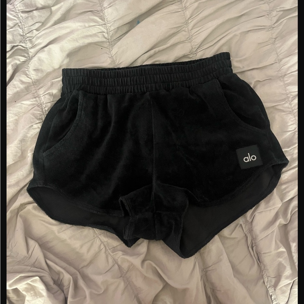 Alo Yoga Black Sweatshorts